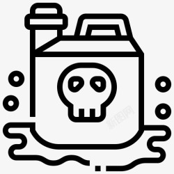 化学毒性生物化学试剂1毒性容器容器储罐图标高清图片
