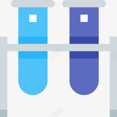 试管医用153扁平图标图标