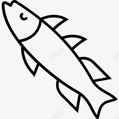 普陀鱼食物图标图标