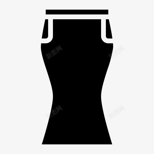 裙子衣服119填充图标svg_新图网 https://ixintu.com 填充 衣服 裙子