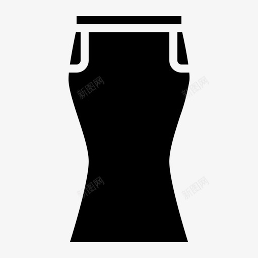 裙子衣服119填充图标svg_新图网 https://ixintu.com 填充 衣服 裙子