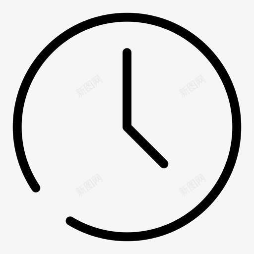 时钟时钟墙时间图标svg_新图网 https://ixintu.com 挂钟 时钟 时间 用户界面