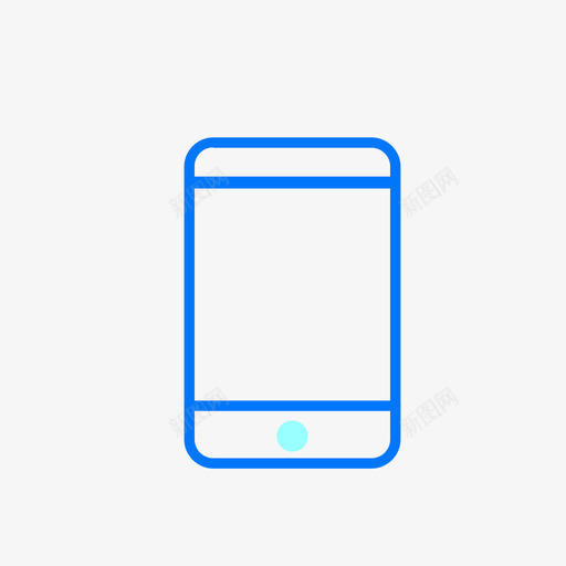 手机svg_新图网 https://ixintu.com 手机 线性 多色 简约