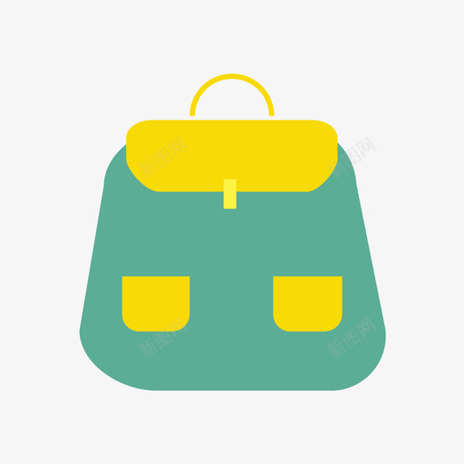 backpacksvg_新图网 https://ixintu.com backpack 填充 扁平 手绘 多色 可爱