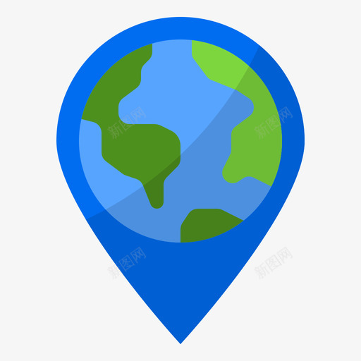 地球仪导航和地图4平面图图标svg_新图网 https://ixintu.com 地球仪 导航和地图4 平面图