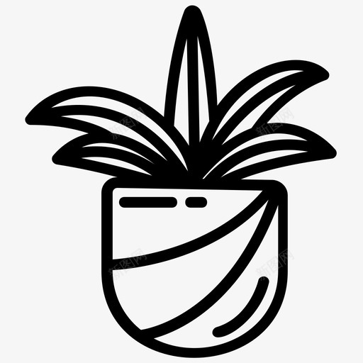 女士棕榈室内装饰自然图标svg_新图网 https://ixintu.com 图标 壶叶 女士 室内装饰 棕榈 植物 盆栽 线图 自然 阔叶