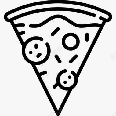 披萨片送餐58直式图标图标