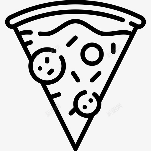 披萨片送餐58直式图标svg_新图网 https://ixintu.com 披萨片 直式 送餐