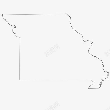 密苏里州美国美利坚合众国图标图标