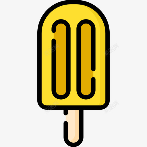 冰淇淋暑假35线性颜色图标svg_新图网 https://ixintu.com 冰淇淋 暑假 线性 颜色