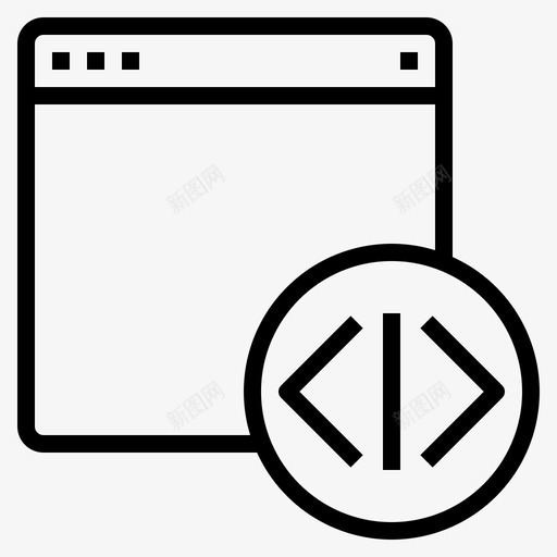 编码网页149线性图标svg_新图网 https://ixintu.com 线性 编码 网页设计