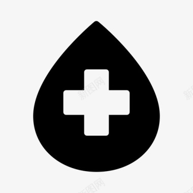 献血滴血医疗图标图标