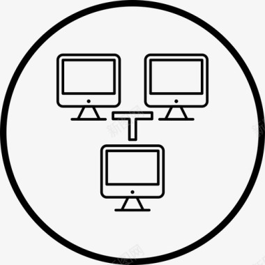 内部网通信连接图标图标