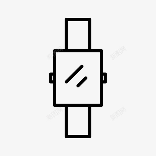 苹果手表腕表图标svg_新图网 https://ixintu.com 基本 手表 腕表 苹果