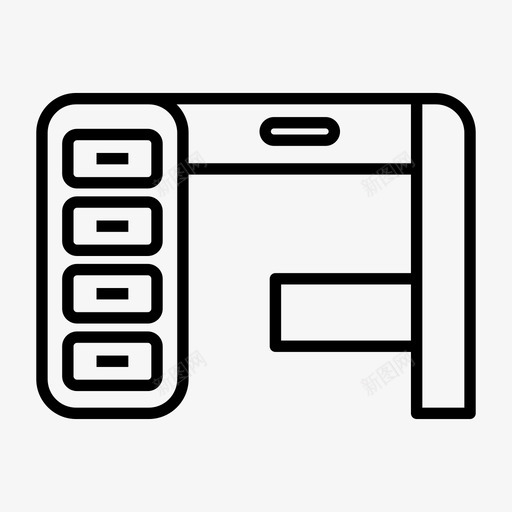 办公桌家具办公室图标svg_新图网 https://ixintu.com 办公室 办公桌 家具 工作场所 桌子 餐桌系列