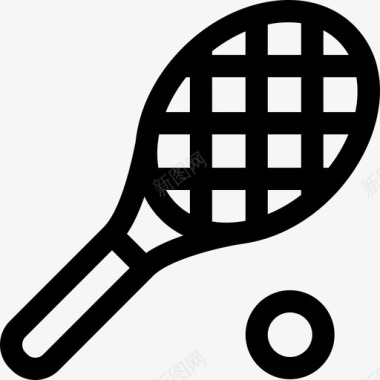 网球操场49直线图标图标