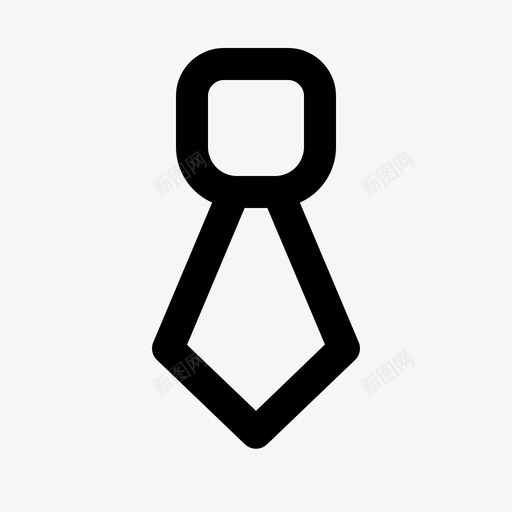 领带饰品商务图标svg_新图网 https://ixintu.com 休闲 商务 服装 理财 男士 系列 领带 饰品