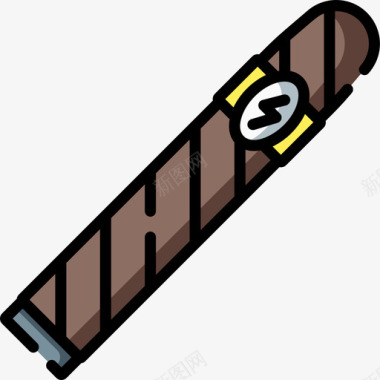 电子雪茄戒烟9线性颜色图标图标