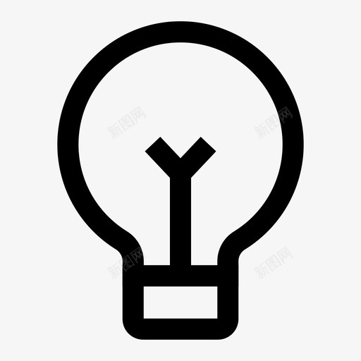 灯泡商务创意图标svg_新图网 https://ixintu.com 创意 商务 图标 基本 灯光 灯泡
