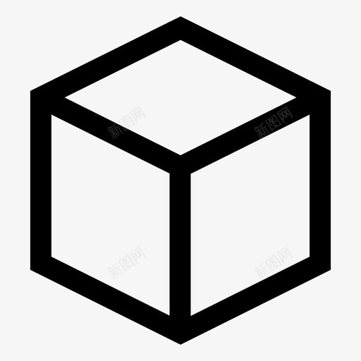 立方体抽象方框图标svg_新图网 https://ixintu.com 图标 基本 形状 抽象 方框 立方体 设计
