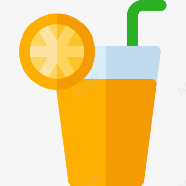 橙汁78号餐厅无糖图标图标