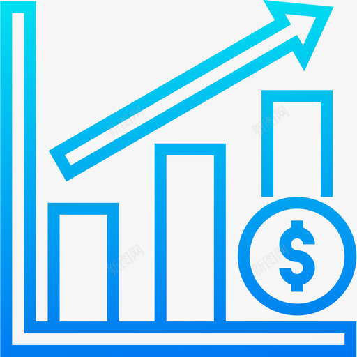 条形图money78渐变图标svg_新图网 https://ixintu.com money78 条形图 渐变