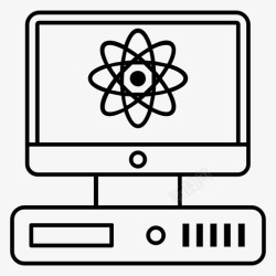 计算机教学计算机科学计算机实验室计算机技术图标高清图片