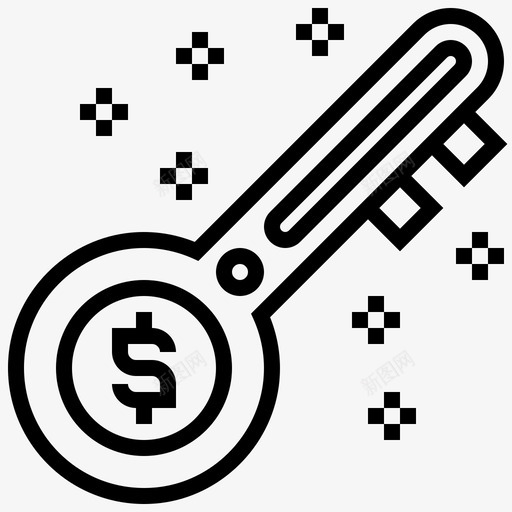 钥匙成就业务图标svg_新图网 https://ixintu.com seoline1 业务 成功 成就 解锁 钥匙