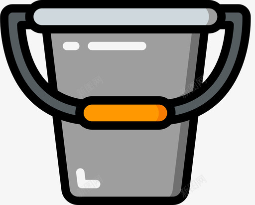 水桶彩色塑料制品图标svg_新图网 https://ixintu.com 塑料制品 彩色 水桶