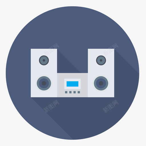 低音扬声器家用设备和电器6圆形图标svg_新图网 https://ixintu.com 低音 圆形 家用 扬声器 电器 设备
