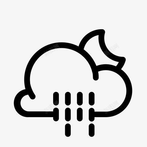 云天气预报下雪图标svg_新图网 https://ixintu.com 下雪 云天气 天气云 天气图标 预报 风暴