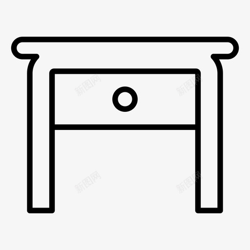办公桌家具办公室图标svg_新图网 https://ixintu.com 办公室 办公桌 家具 工作场所 桌子 餐桌系列