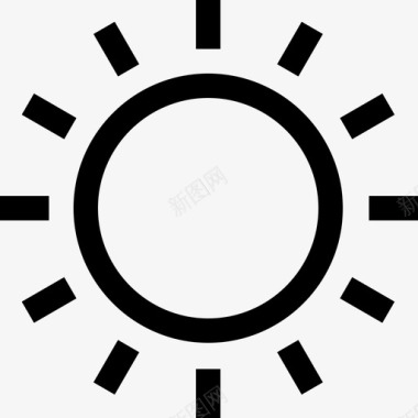 太阳沙漠22号直线型图标图标