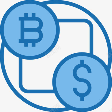 Exchange加密货币56蓝色图标图标