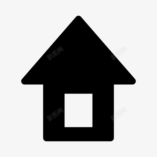 房屋建筑物房产图标svg_新图网 https://ixintu.com 住宅 图标 多媒体 建筑物 房产 房屋 物业