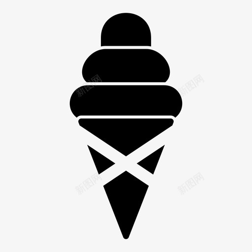冰淇淋饮料凉图标svg_新图网 https://ixintu.com 冰凉 冰淇淋 口渴 饮料