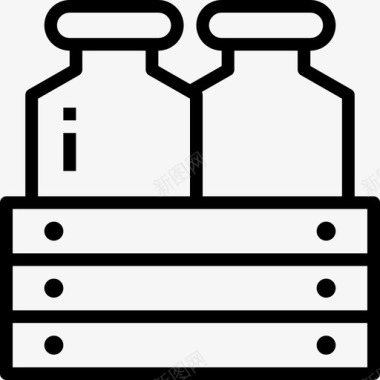 奶瓶农场30线性图标图标