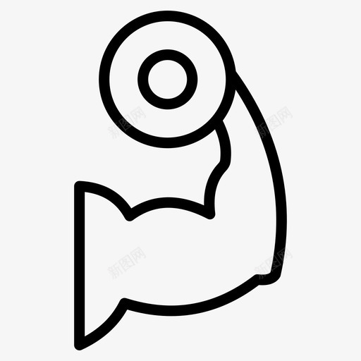 哑铃杠铃健身图标svg_新图网 https://ixintu.com 举重 健身 吊带 哑铃 图标 奖励 杠铃 运动