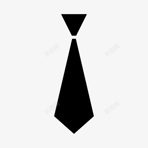 领带时尚领口图标svg_新图网 https://ixintu.com 时尚 时尚和配件雕文 款式 领口 领带