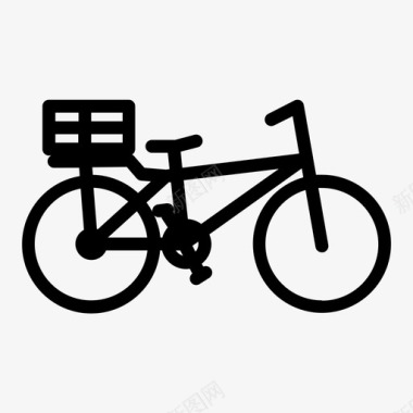 自行车骑自行车日常活动图标图标