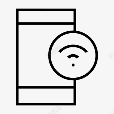 wifi网络智能手机图标图标