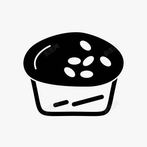杯子蛋糕甜点食物图标svg_新图网 https://ixintu.com 图标 字形 杯子 松饼 甜点 蛋糕 食物