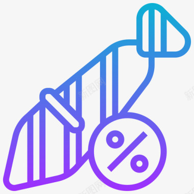 业务税收梯度图标图标