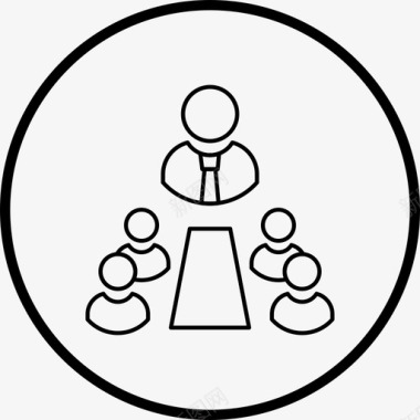 会议公司会议小组图标图标
