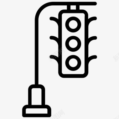 交通信号指示灯道路标志图标图标