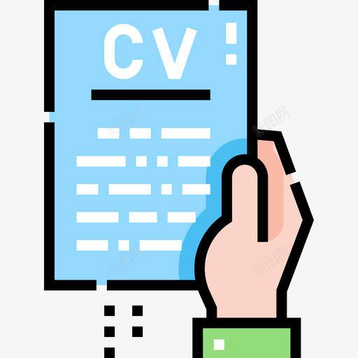 简历毕业9线颜色图标svg_新图网 https://ixintu.com 毕业 简历 颜色