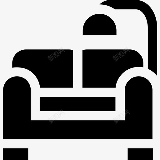 沙发家居装饰43填充图标svg_新图网 https://ixintu.com 填充 家居装饰 沙发