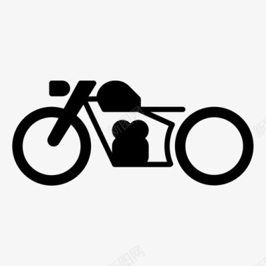 摩托车自行车发动机图标图标