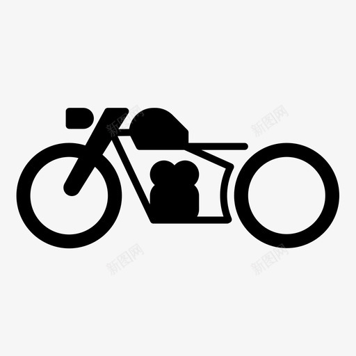 摩托车自行车发动机图标svg_新图网 https://ixintu.com 交通工具 发动机 摩托车 自行车