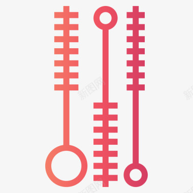 清洁刷纹身8渐变图标图标